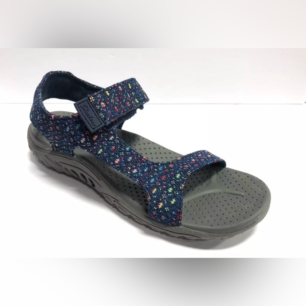 Skechers, Women’s Strappy Navy Blue Sandals, Size 8M